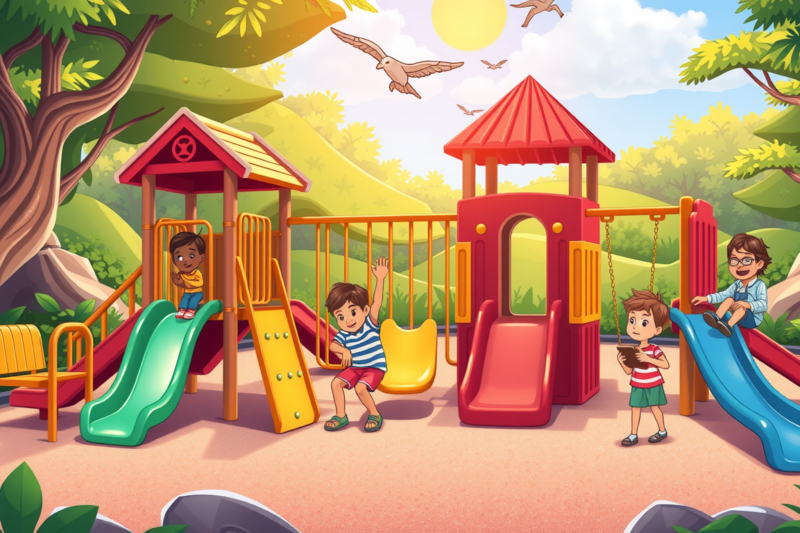 Fun And Safe Playground Equipment In Oviedo, Florida